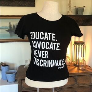 Educate Advocate and Never Discriminate T-Shirt